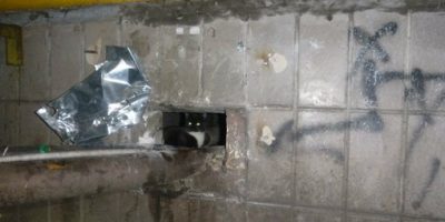 Спасение котят, замурованных в подвале